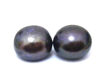 Black 5-5.5 Half Drilled Button Pairs